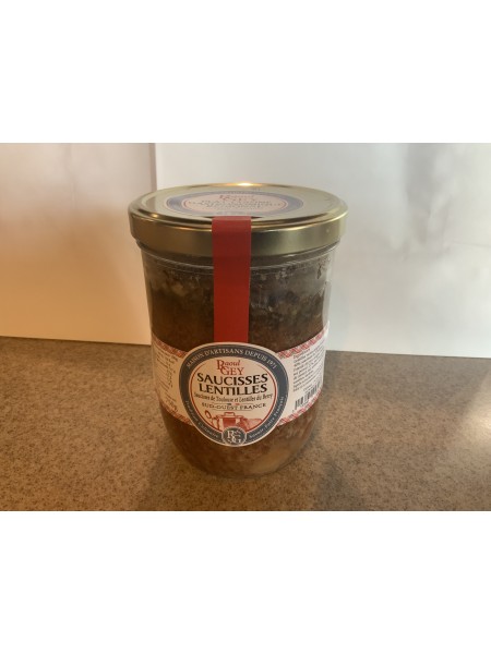 Saucisses lentilles bocal 750 gr