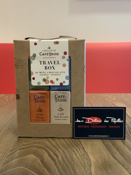 Travel Box Café-Tasse mini-tablette de chocolat 450g
