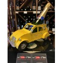 Porte bouteille Deux-chevaux jaune
