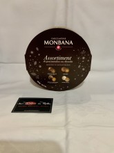 Boite ronde assortiment choco 360gr Monbana