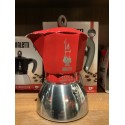 Cafetière Moka induction 6 tasses Rouge