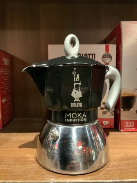 Cafetière Moka induction 4 tasses Noire - Aux Délices des Papilles