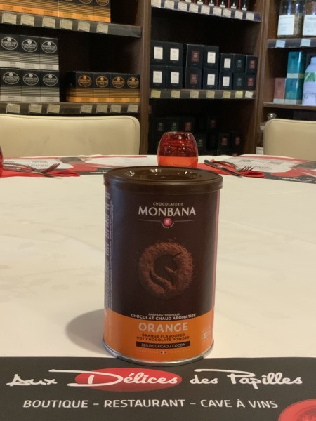 Chocolat en poudre aromatisé orange Monbana - 250g - Joigny et le