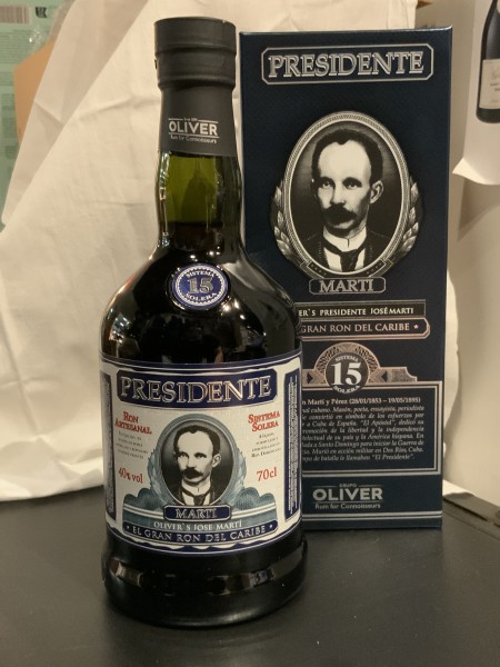 Rhum Presidente Marti 15 ans d'âge