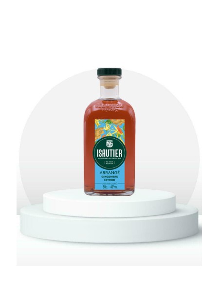 Rhum arrangé gingembre citron Isautier