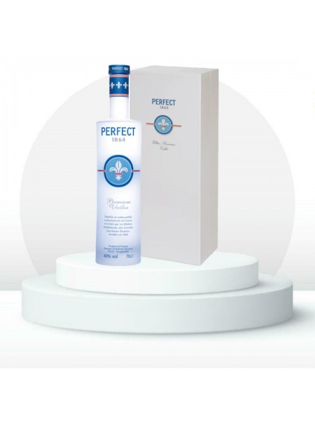 Coffret vodka perfect 1864 + 2 verres